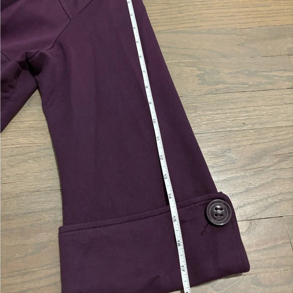 CAbi Purple Swing Cotton Cropped Jacket Style 182 Size M - Picture 10 of 11